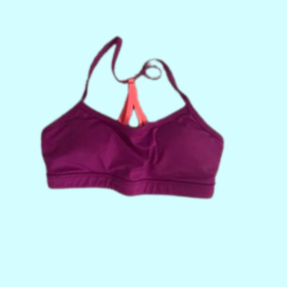 Maroon sport bra